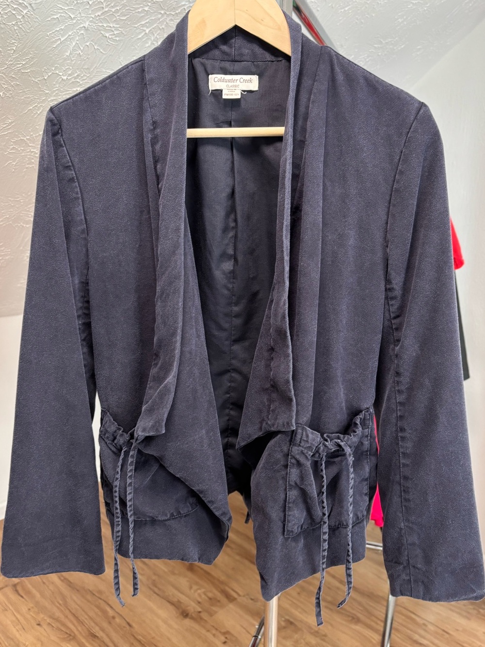 Coldwater Creek open front drapey jacket size petite medium